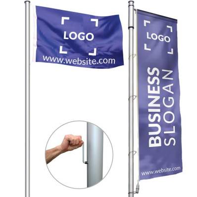 Can you convert a flagpole to a banner deals pole